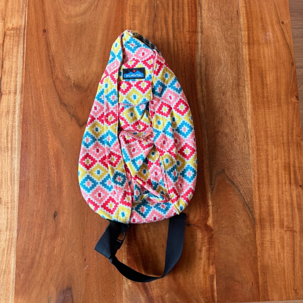 Kavu Women's Large Bright‎ Colored Aztec Sling Bag